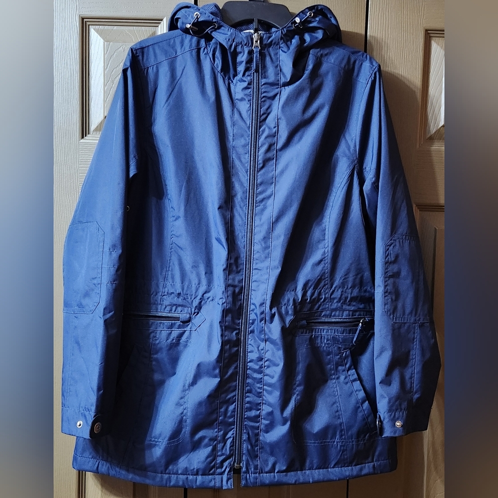 (NWOT) NATURAL REFLECTIONS, WEATHER JACKET, WOMEN'S, LARGE, NAVY